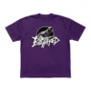 Purple t-shirt featuring the Behated band logo printed on the front.