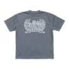 Slate Grey Fuzigish Skankers Union t-shirt showing the white Fuzigish crest and Punk Rock Reggae Misfits banner on the chest.